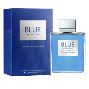 https://www.alwaysashley.art|Antonio Banderas Perfumes - Blue Seduction - Eau de toilette for Men - Long Lasting - Fresh and Casual Fragance - Ideal for Day Wear - 6.7 Fl. Oz|Image 1