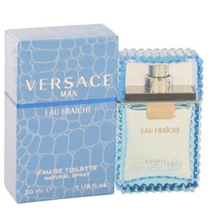 https://www.alwaysashley.art|Versace Man by Versace Eau Fraiche Eau De Toilette Spray (Blue) 1 oz for Men - 100% Authentic|Image 1