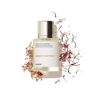 https://www.alwaysashley.art|Ambery Saffron Eau de Parfum Inspired by Baccarat Rouge 540 - Vegan, Unisex Perfume Spray, 50ml|Image 1