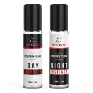 https://www.alwaysashley.art|AlphaMale Day and Night Scent - Premium Pheromone Cologne for Men Bundle - Pheromone Perfume Oil Chemistry and Instinct - Men’s Cologne with Pure Pheromones to Attract Women - 0.34 oz (20 mL)|Image 1